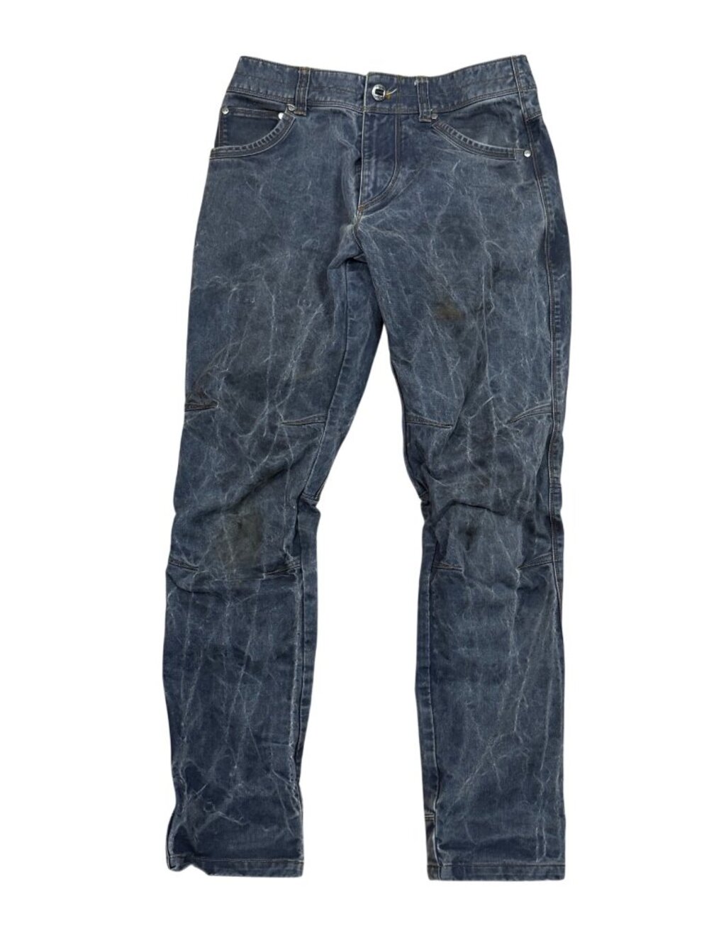 Kuhl Free Rydr Pants Mens 30x32 Blue Vintage Patina Dye Cotton Blend Rugged Work